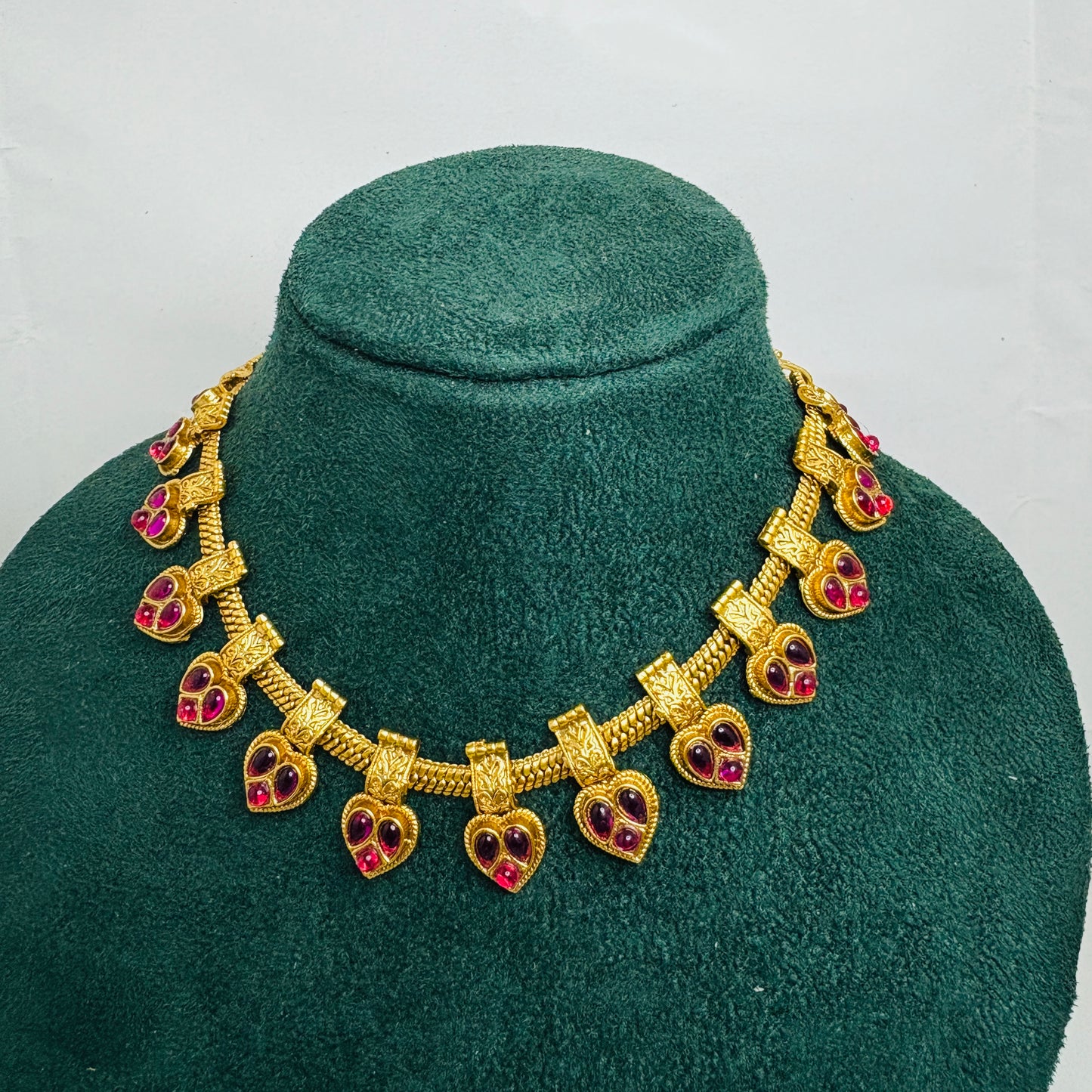 Nakshatra Pink Stone Necklace