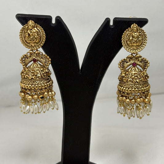 Rice Bead Jhumka
